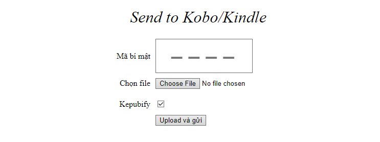 Cách chuyển sách vào Kobo/Kindle bằng web Nghiendoc