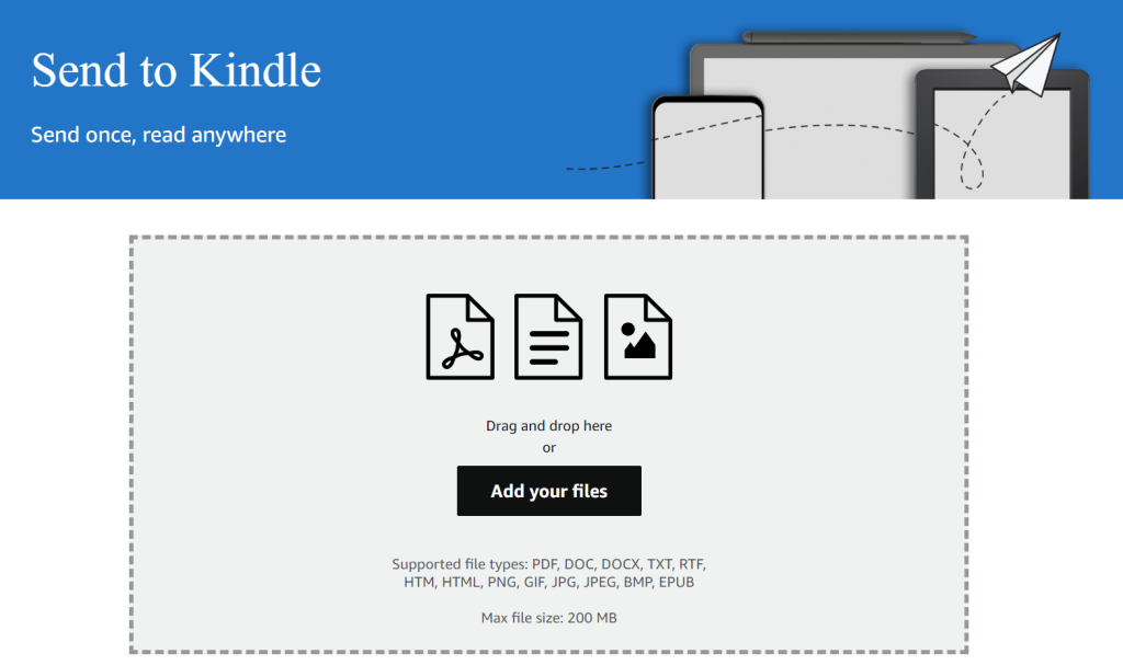Send to Kindle bản web 