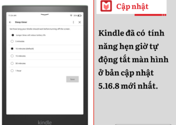 Bản cập nhật Kindle mới 5.16.8 có tính năng hẹn giờ tự động khóa màn hình