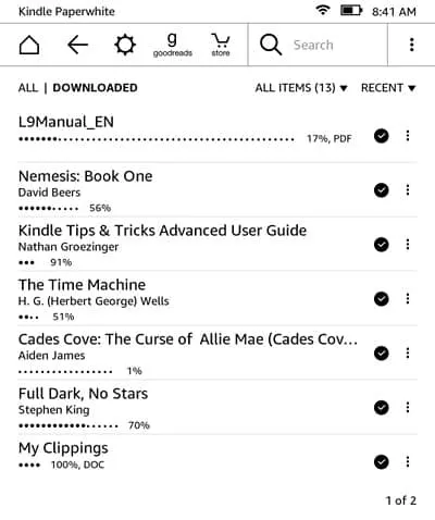 Cách chụp màn hình trên Kindle 1
