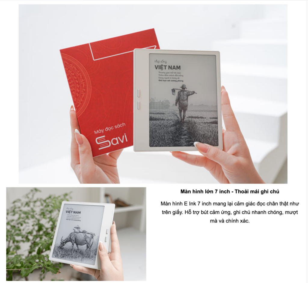 Máy đọc sách Savi 7 11