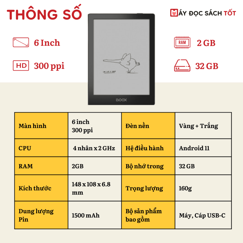 Boox Poke 5 - Máy 6 inch tốt nhất của Onyx Boox