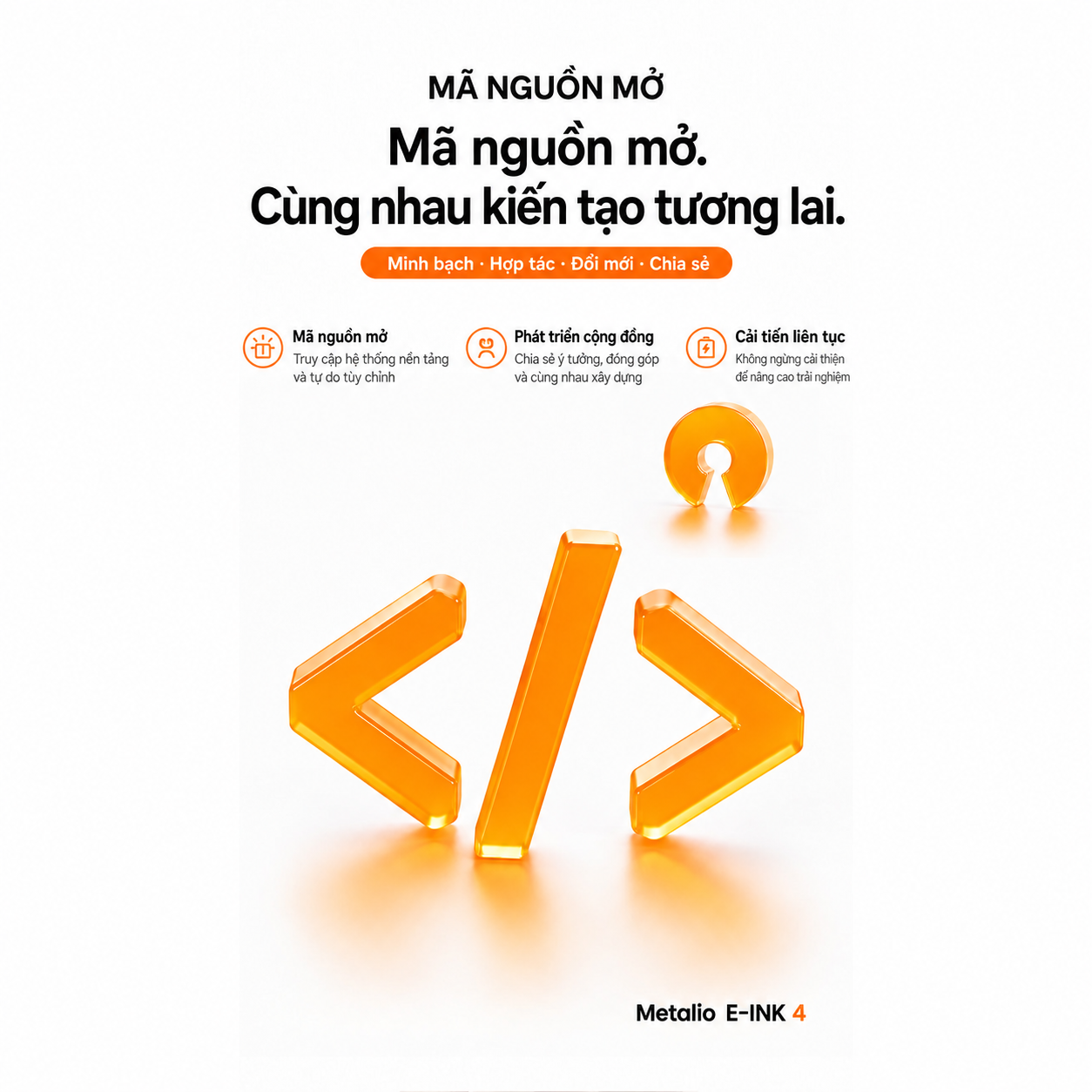 Máy đọc sách Metalio E-INK4 Plus 4.7" 26