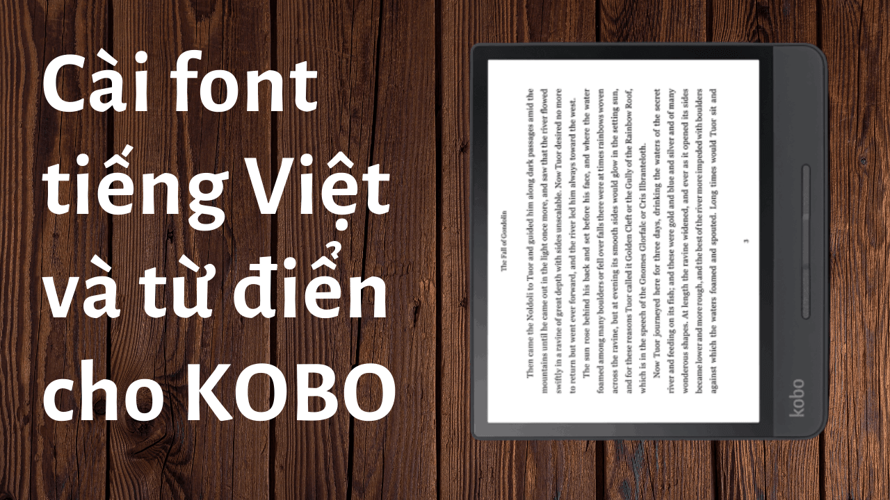 font tiếng Việt cho Kobo