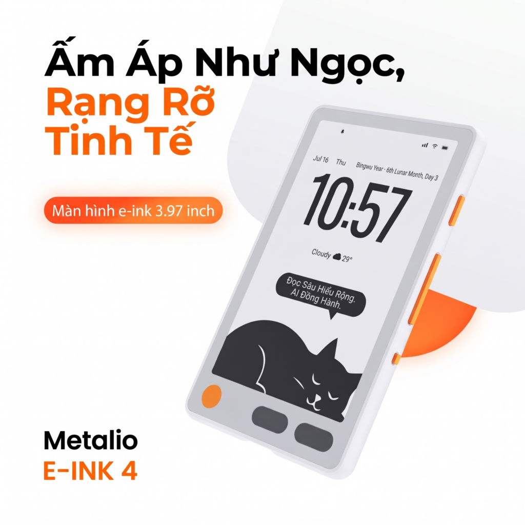 Máy đọc sách Metalio E-INK4 3.97" 9