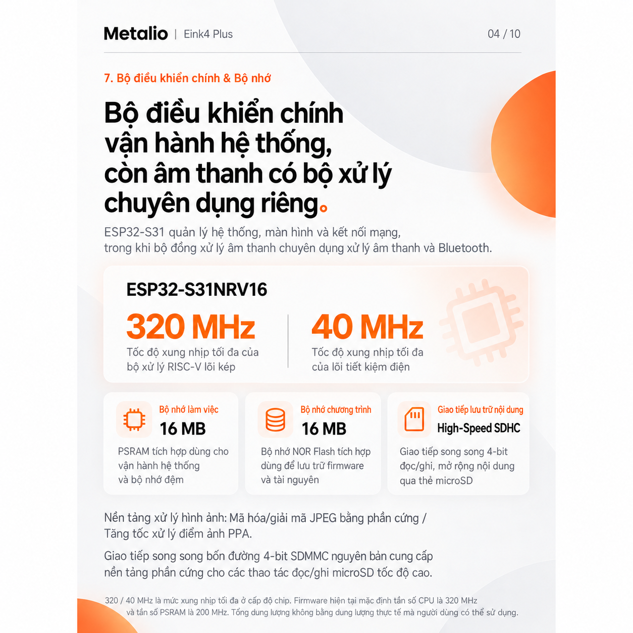 Máy đọc sách Metalio E-INK4 Plus 4.7" 25
