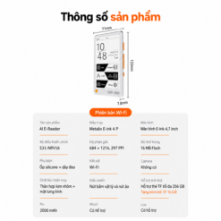 Máy đọc sách Metalio E-INK4 Plus 4.7" 14
