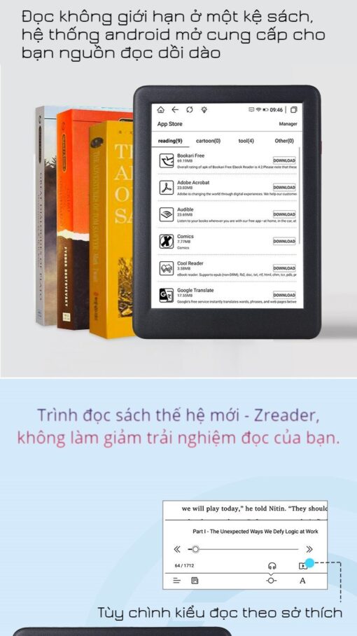 Likebook P6 (2022) - Máy đọc sách hiệu năng cao, giá tốt, KM 200K