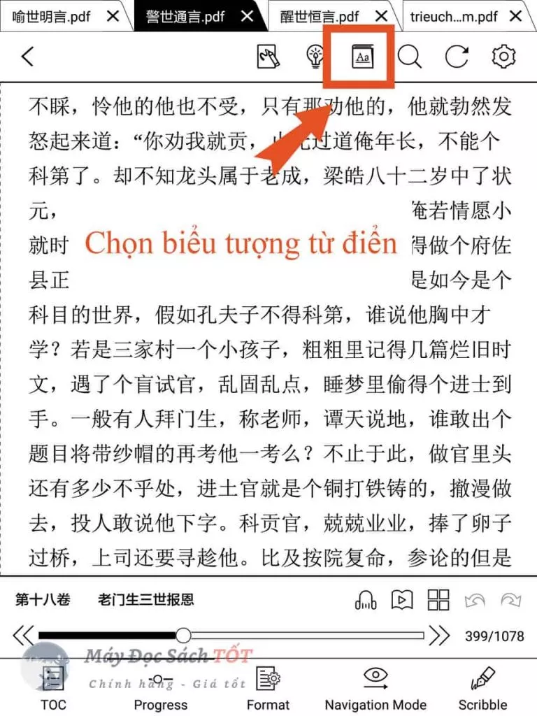 Hướng dẫn cài từ điển cho máy đọc sách Boox và Likebook 4