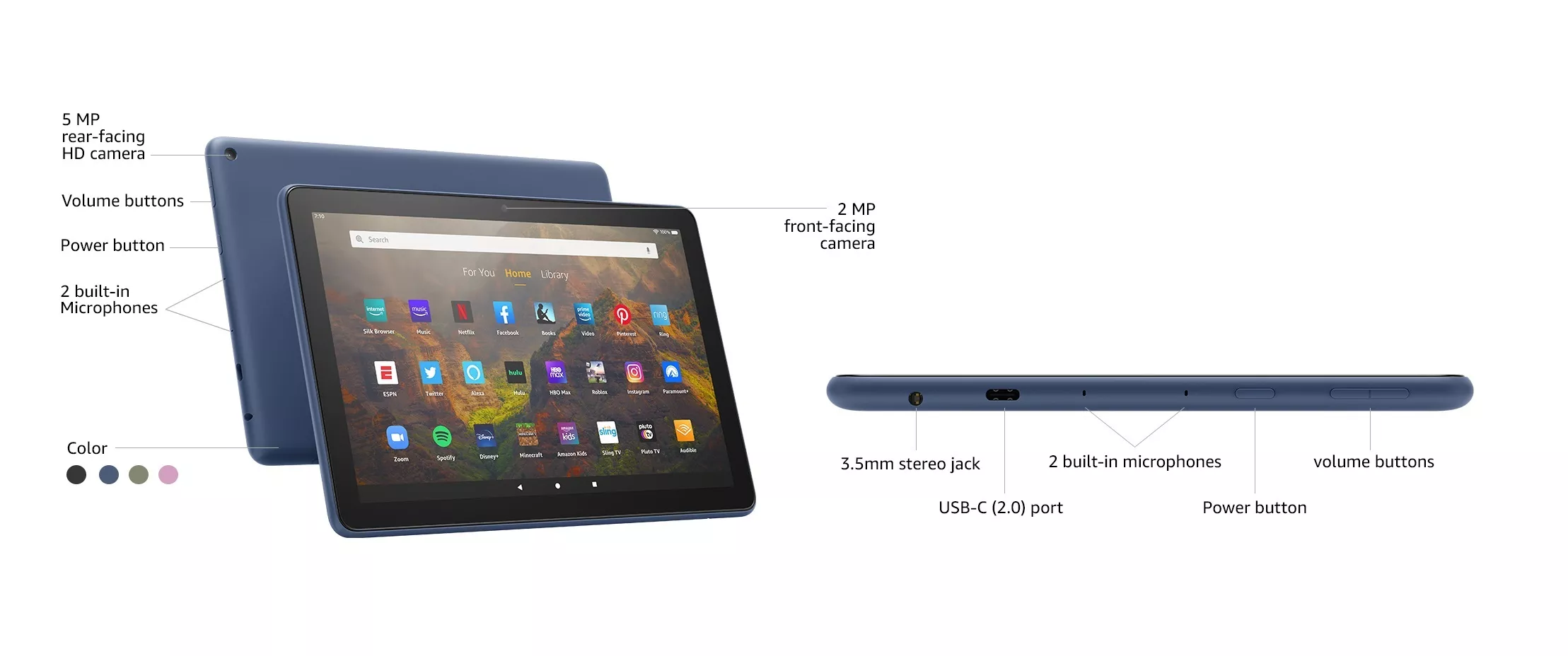 Fire HD 10/HD 10 Plus (2021) - Máy tính bảng học online giá rẻ tốt nhất 12 Thong so Fire HD 10 2021