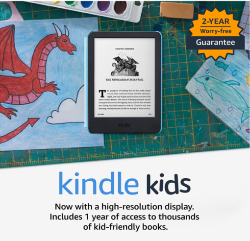 Kindle 2022 Kids (phiên bản đặc biệt, bảo hành 2 năm, kèm bao da chính hãng) 1