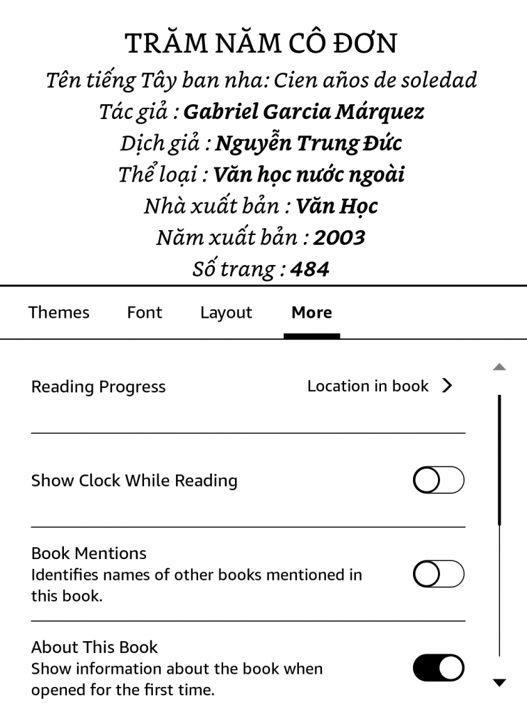 Hướng dẫn sử dụng Kindle P5 - Đọc sách trên Kindle 7